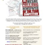 NESNE college newspaper of the Year Contest flyer 2018